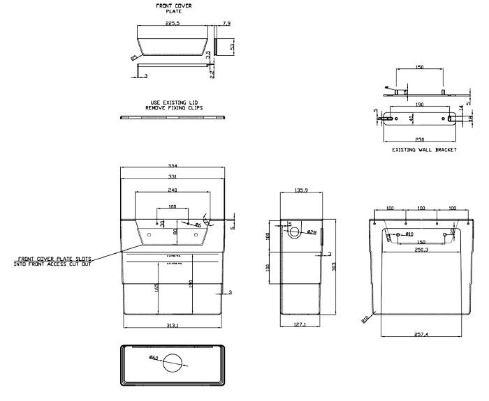 AquaSure Cove 100% Waterproof Bathroom Suite with Single Ended Bath