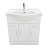 AquaSure Cove White PVC 750mm Vanity Unit - 100% Waterproof