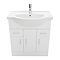 AquaSure Cove White PVC 750mm Vanity Unit - 100% Waterproof