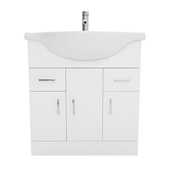 AquaSure Cove White PVC 750mm Vanity Unit - 100% Waterproof