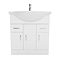 AquaSure Cove White PVC 750mm Vanity Unit - 100% Waterproof