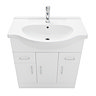 AquaSure Cove White PVC 850mm Vanity Unit - 100% Waterproof