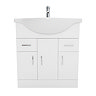 AquaSure Cove White PVC 850mm Vanity Unit - 100% Waterproof