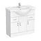 AquaSure Cove White PVC 850mm Vanity Unit - 100% Waterproof