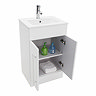 AquaSure Toreno PVC Vanity Unit - 500mm Modern Gloss White - 100% Waterproof