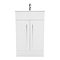 AquaSure Toreno PVC Vanity Unit - 500mm Modern Gloss White - 100% Waterproof