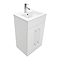 AquaSure Toreno PVC Vanity Unit - 500mm Modern Gloss White - 100% Waterproof