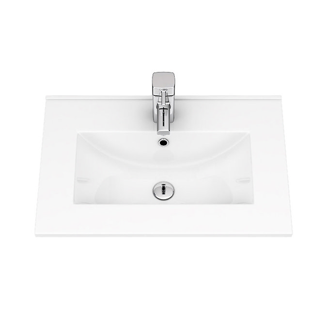 AquaSure Toreno PVC Vanity Unit - 500mm Modern Gloss White - 100% Waterproof