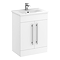 AquaSure Toreno PVC Vanity Unit - 500mm Modern Gloss White - 100% Waterproof