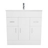 AquaSure Toreno PVC Vanity Unit - 800mm Modern Gloss White - 100% Waterproof