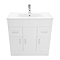 AquaSure Toreno PVC Vanity Unit - 800mm Modern Gloss White - 100% Waterproof