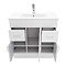 AquaSure Toreno PVC Vanity Unit - 800mm Modern Gloss White - 100% Waterproof