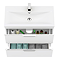 AquaSure Tribeca Waterproof PVC Wall Hung Vanity Unit Gloss White - 800mm with Chrome Handles