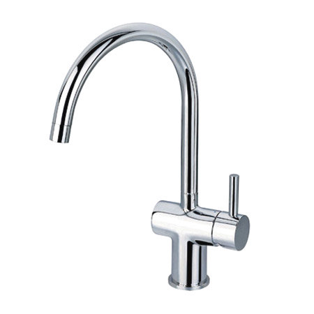 Modern Single Lever Monobloc Kitchen Sink Mixer - Chrome - HB-M9616 Large Image