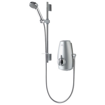 Aqualisa - Aquastream Thermo Power Shower with Adjustable Head - Satin Chrome - 813.40.01 Profile La