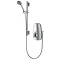 Aqualisa - Aquastream Thermo Power Shower with Adjustable Head - Satin Chrome - 813.40.01 Large Imag