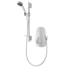 Aqualisa - Aquastream Thermo Power Shower with Adjustable Head - White - 813.40.20 Large Image