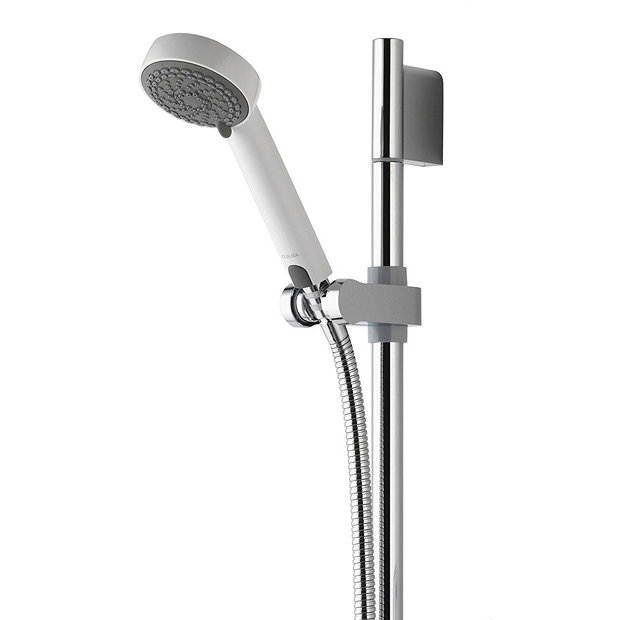 Aqualisa - Aquastream Thermo Power Shower with Adjustable Head - White/Chrome - 813.40.21 Feature La