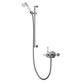 Aqualisa - Aquatique Thermo Exposed Thermostatic Valve with Slide Rail Kit - Chrome - 500.10.01-561.