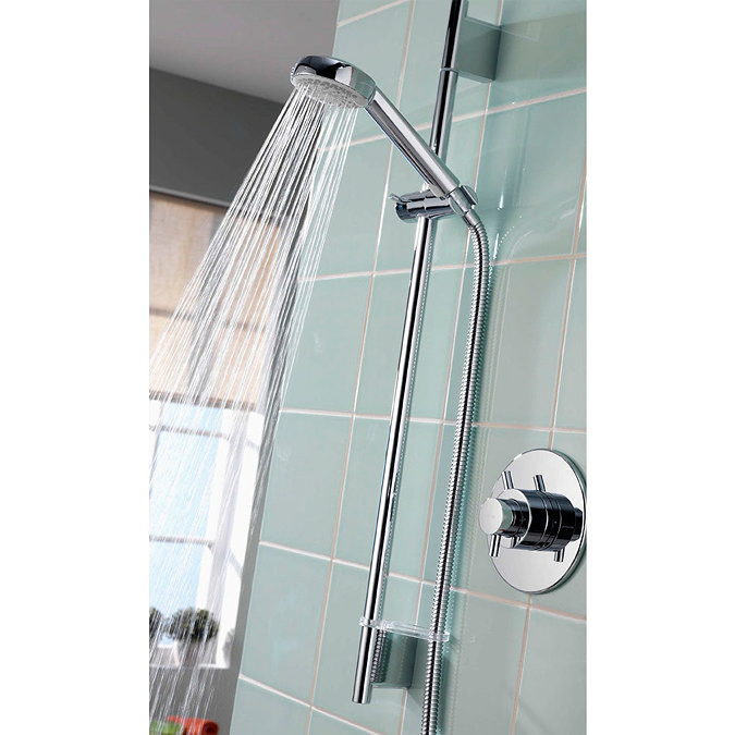 Aqualisa - Aspire DL Concealed Thermostatic Shower Valve with Slide Rail Kit - ASP001CA Standard Lar