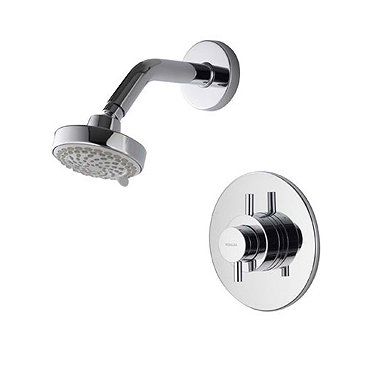 Aqualisa - Aspire DL Concealed Thermostatic Shower Valve with Wall Mounted Fixed Head - ASP001CF Pro