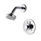 Aqualisa - Aspire DL Concealed Thermostatic Shower Valve with Wall Mounted Fixed Head - ASP001CF Lar