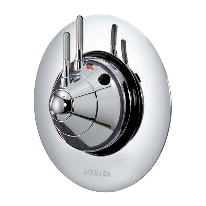 Aqualisa - Axis Thermo Concealed Shower Valve with Wall or Ceiling Mounted Fixed Head - AX3163 In Bathroom Large Image