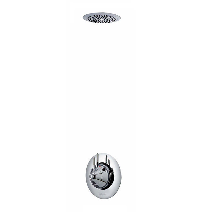 Aqualisa - Axis Thermo Concealed Shower Valve with Wall or Ceiling Mounted Fixed Head - AX3163 Standard Large Image