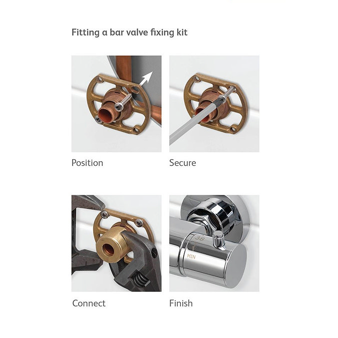 Aqualisa - Bar Valve Fixing Kit - BAR001FIX Profile Large Image