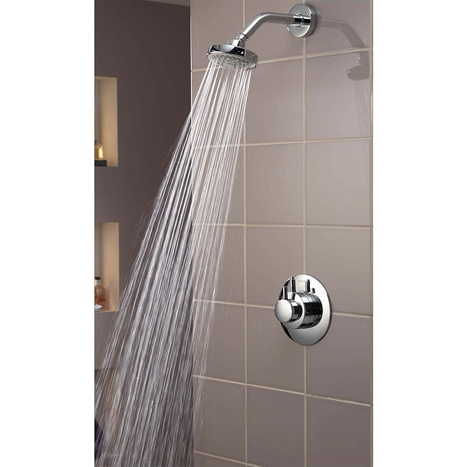 Aqualisa - Dream Concealed Thermostatic Shower Valve with Wall Mounted Fixed Head - DRM001CF Standar