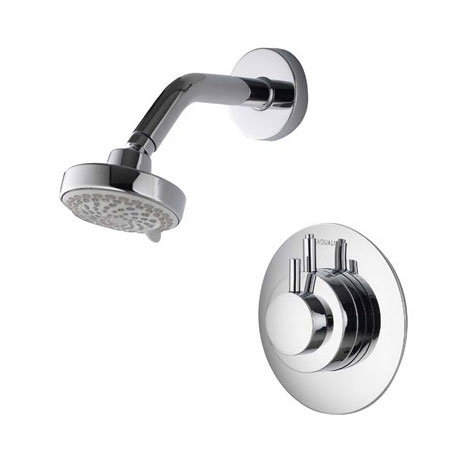 Aqualisa - Dream Concealed Thermostatic Shower Valve with Wall Mounted Fixed Head - DRM001CF Large I