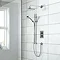 Aqualisa - Dream DCV Concealed Diverter Valve with Slide Rail Kit & Wall Mounted Fixed Head - DRMDCV003  Profile Large Image