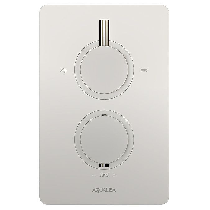 Aqualisa Dream Round Thermostatic Mixer Shower with Adjustable and Wall Fixed Heads - DRMDCV2.ADFW.R