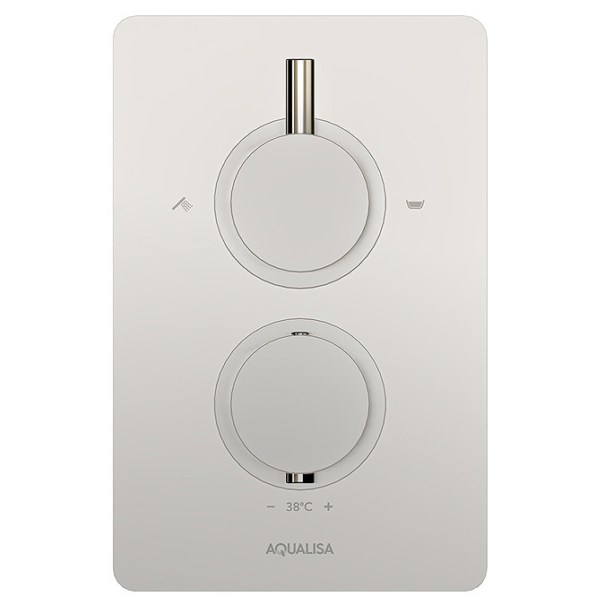 Aqualisa Dream Round Thermostatic Mixer Shower with Adjustable Head and Bath Fill - DRMDCV2.ADBTX.RN