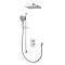 Aqualisa Dream Square Thermostatic Mixer Shower with Adjustable and Wall Fixed Heads - DRMDCV2.ADFW.SQR Profile Large Image