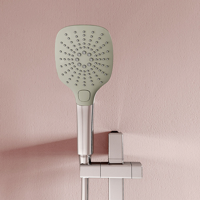 Aqualisa Dream Square Thermostatic Mixer Shower with Adjustable and Wall Fixed Heads - DRMDCV2.ADFW.SQR Standard Large Image