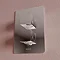 Aqualisa Dream Square Thermostatic Mixer Shower with Adjustable and Wall Fixed Heads - DRMDCV2.ADFW.SQR In Bathroom Large Image