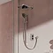 Aqualisa Dream Square Thermostatic Mixer Shower with Adjustable and Wall Fixed Heads - DRMDCV2.ADFW.
