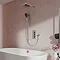 Aqualisa Dream Square Thermostatic Mixer Shower with Adjustable Head, Wall Fixed Head and Bath Fill 