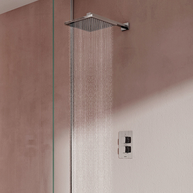 Aqualisa Dream Square Thermostatic Mixer Shower with Wall Fixed Head - DRMDCV1.FW.SQR Large Image
