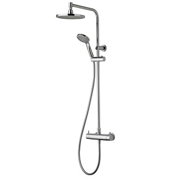 Aqualisa - Dual Exposed Bar Valve with Wall Mounted Fixed & Adjustable Head - DUAL001 Profile Large 