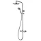 Aqualisa - Dual Exposed Bar Valve with Wall Mounted Fixed & Adjustable Head - DUAL001 Large Image