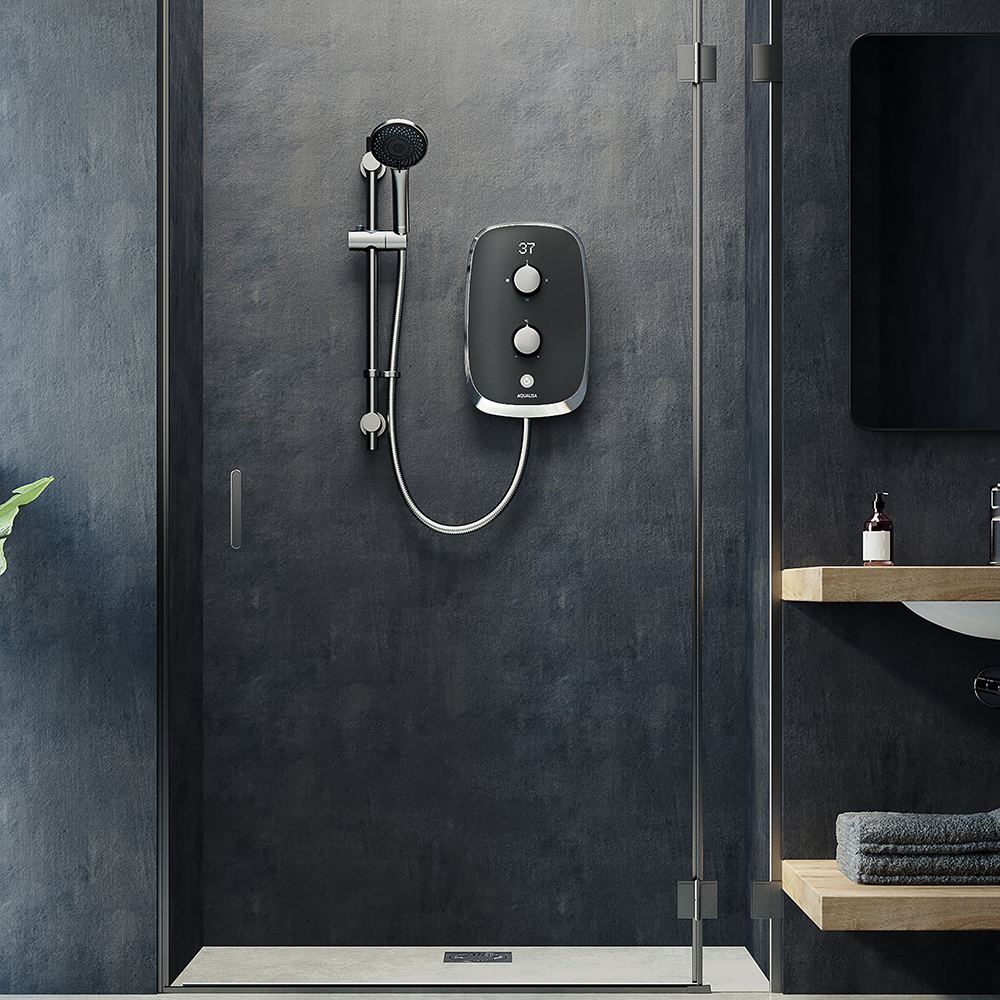 Aqualisa EMOTION Electric Shower 10 5Kw Space Grey MOGC105 Aqualisa EMOTION Electric Shower 10 5Kw Space Grey MOGC105