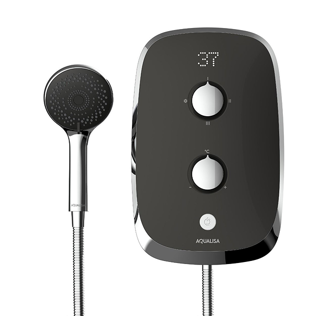 Aqualisa eMOTION Electric Shower 10.5Kw Space Grey MOGC105