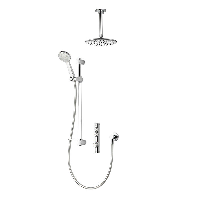 Aqualisa iSystem Smart Shower Concealed with Adjustable and Ceiling Fixed Heads  In Bathroom Large I