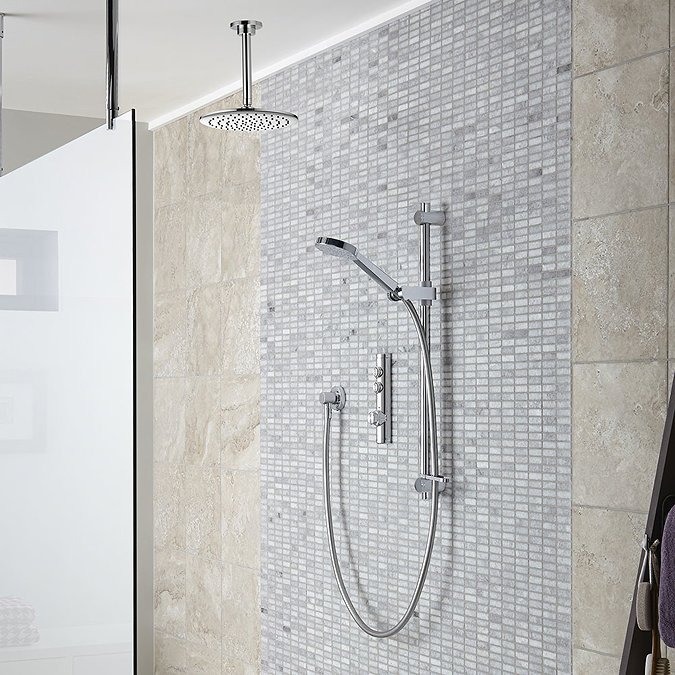 Aqualisa iSystem Smart Shower Concealed with Adjustable and Ceiling Fixed Heads Large Image