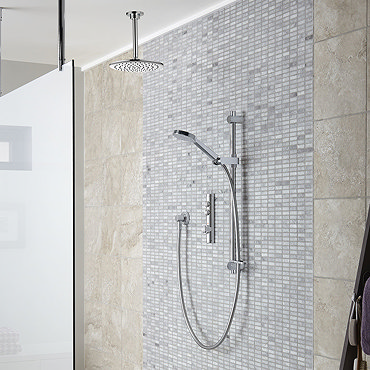 Aqualisa iSystem Smart Shower Concealed with Adjustable and Ceiling Fixed Heads  Profile Large Image