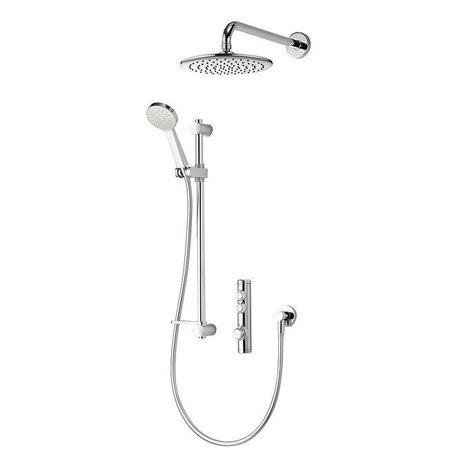 Aqualisa iSystem Smart Shower Concealed with Adjustable and Wall Fixed Heads  In Bathroom Large Imag
