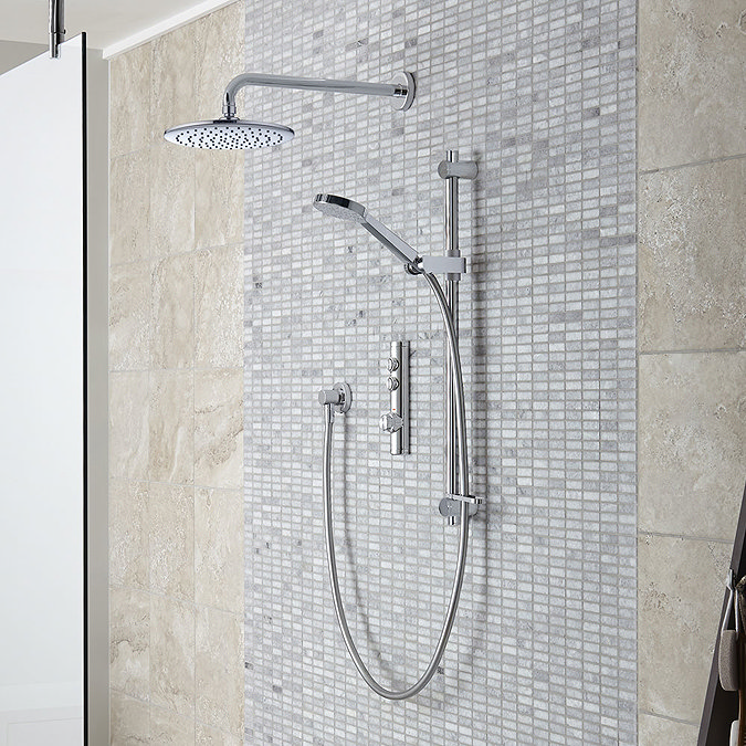 Aqualisa iSystem Smart Shower Concealed with Adjustable and Wall Fixed Heads Large Image