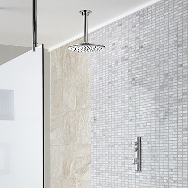 Aqualisa iSystem Smart Shower Concealed with Ceiling Fixed Head  Profile Large Image